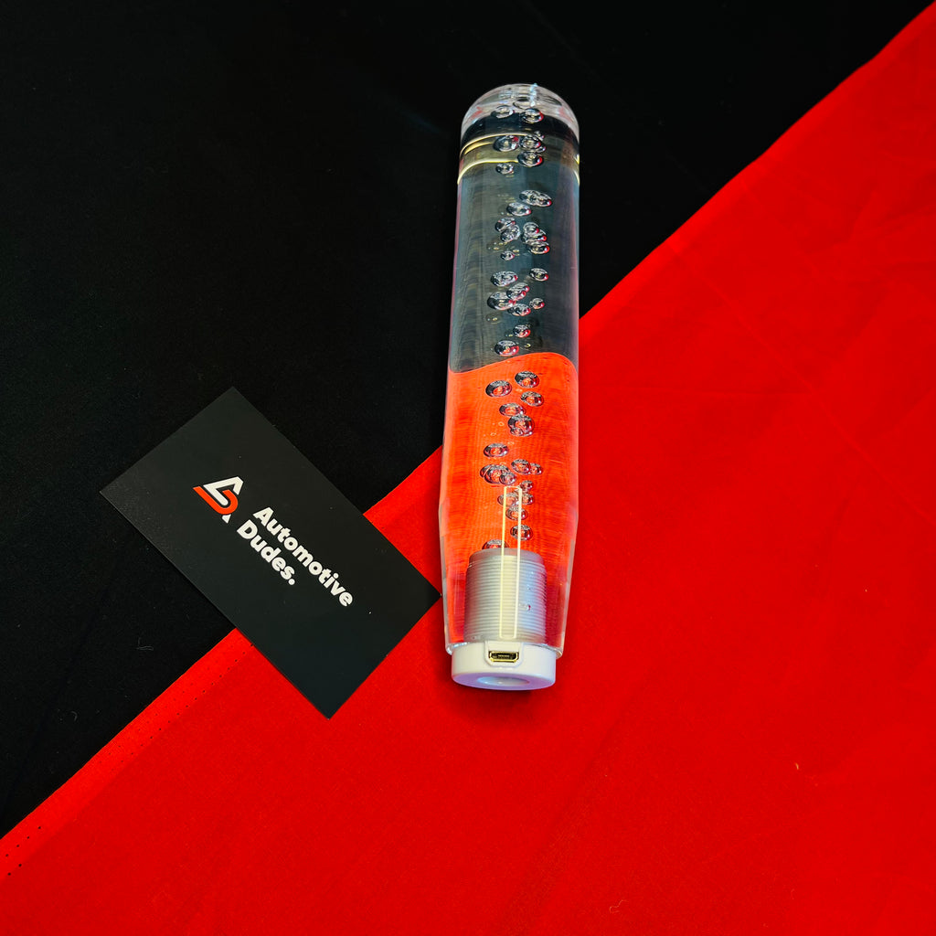LED Crystal Bubble Gear Shift Knob with Multicolor Gradient Effect