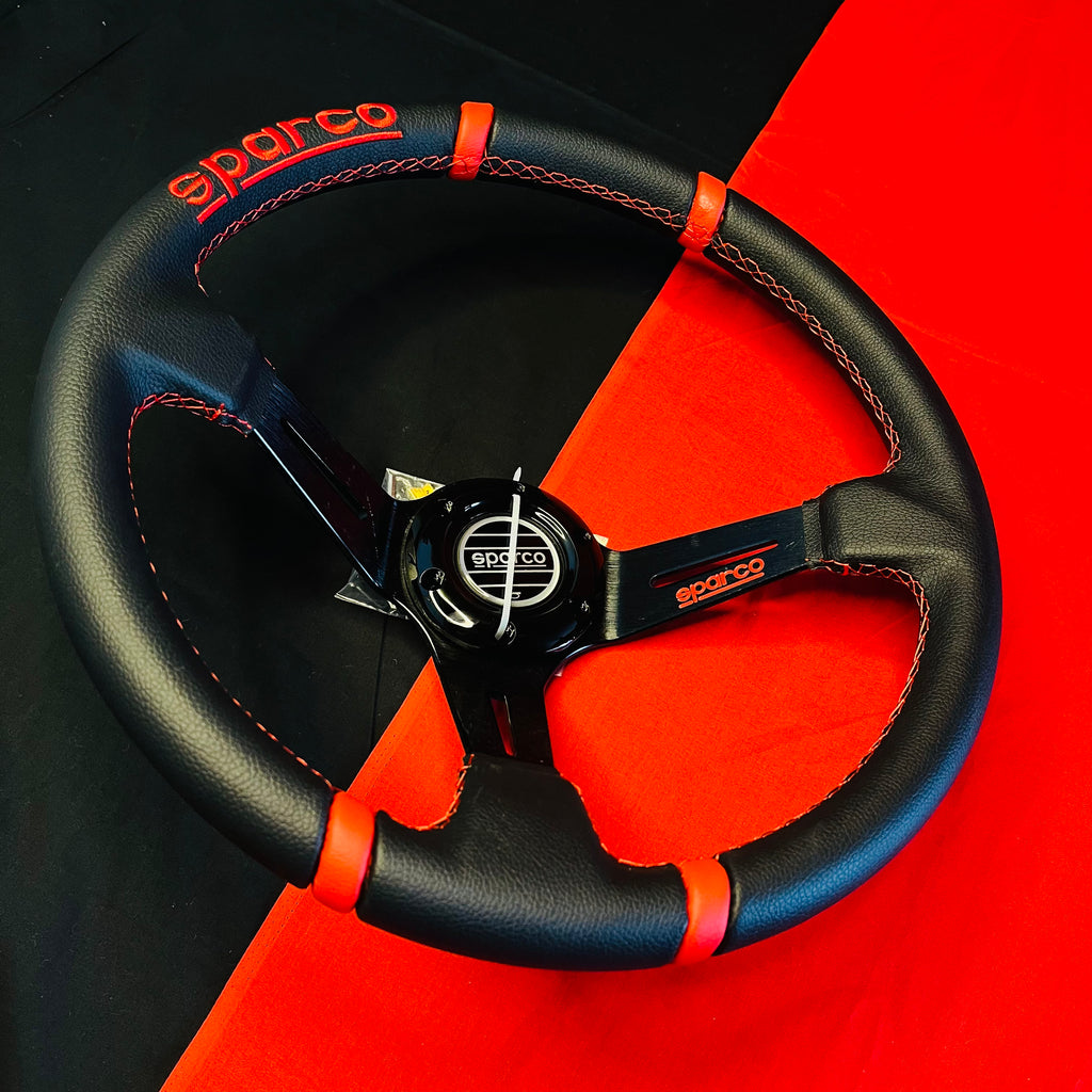 Sparco 14 Inch Carbon Edition Universal Steering Wheel