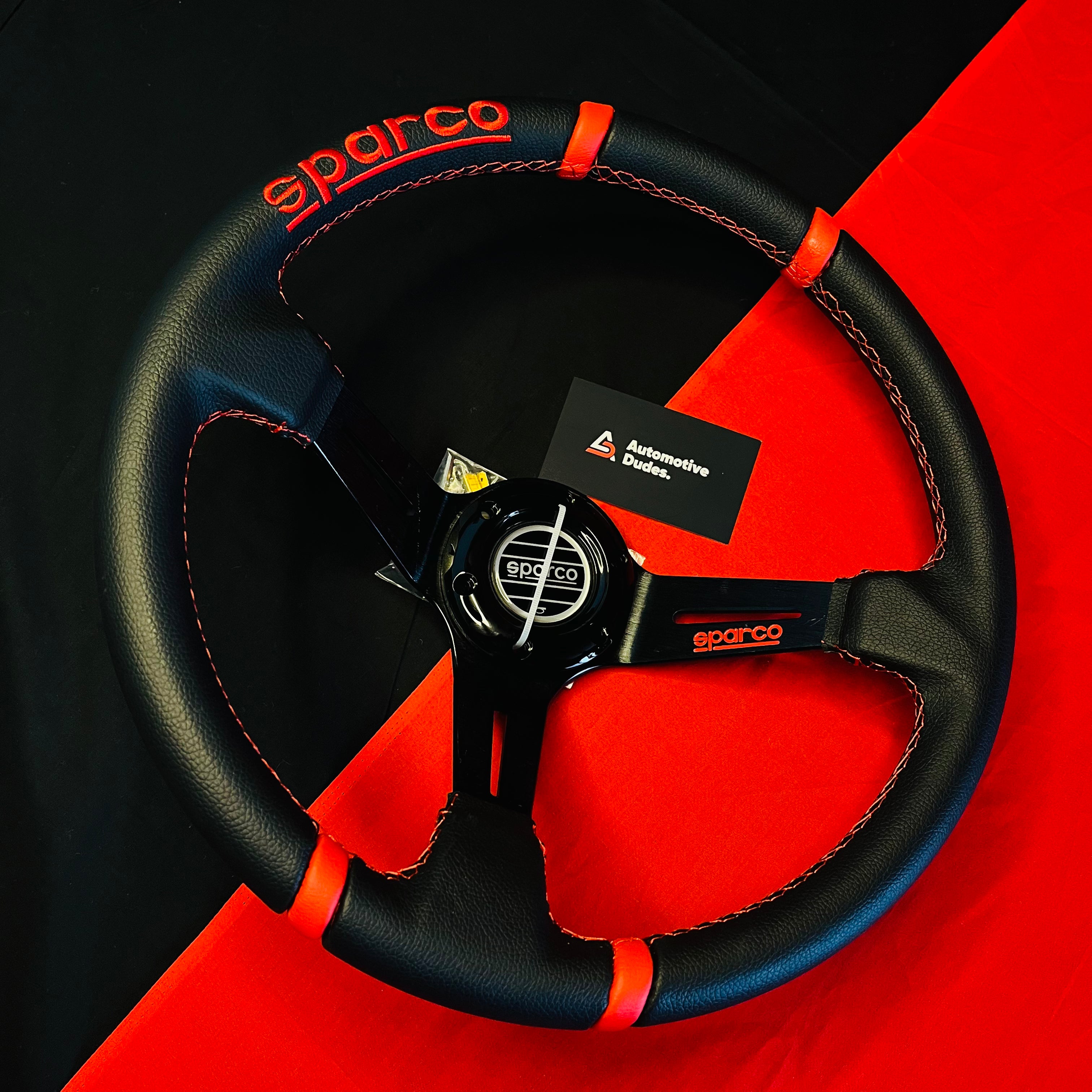 14" Universal Deep Dish Drifting Racing Steering Wheel – Aluminum Spokes, 6-Bolt, Gray