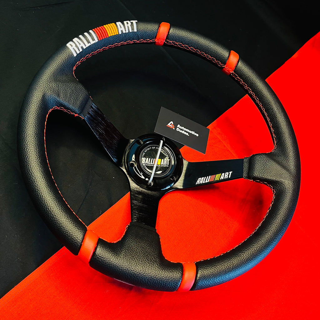 Ralliart 14 Inch Carbon Edition Universal Steering Wheel