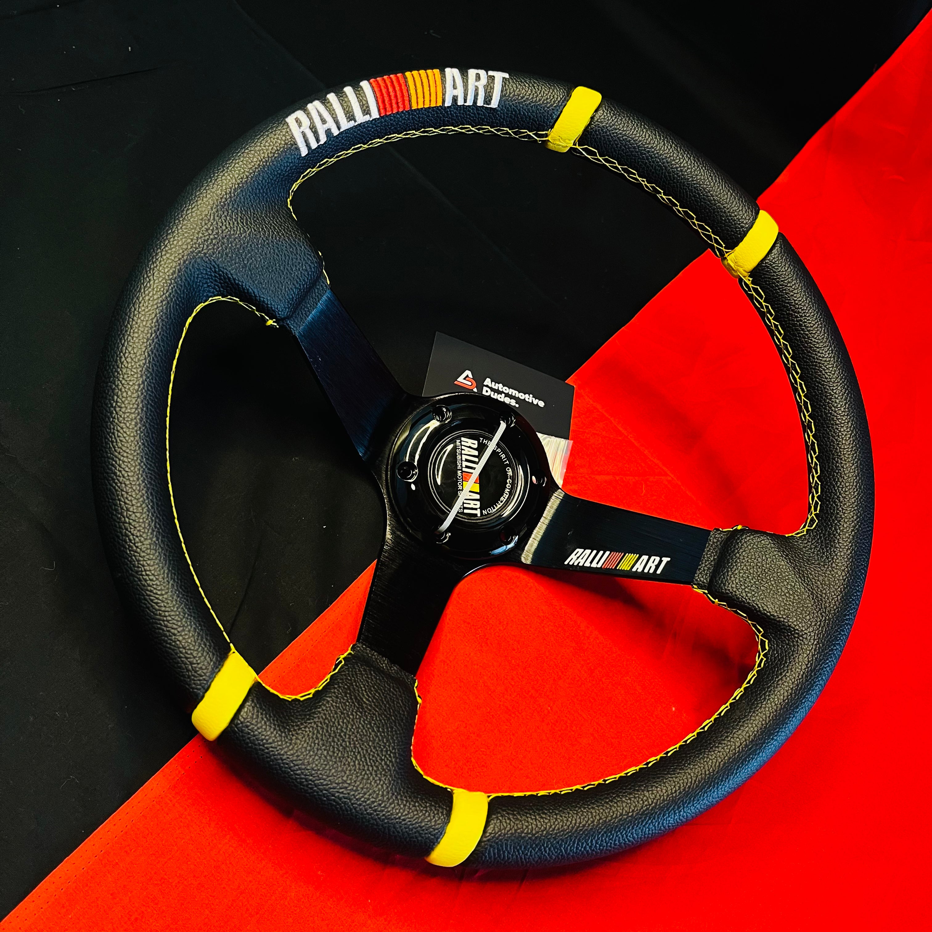 Ralliart 14 Inch Carbon Edition Universal Steering Wheel