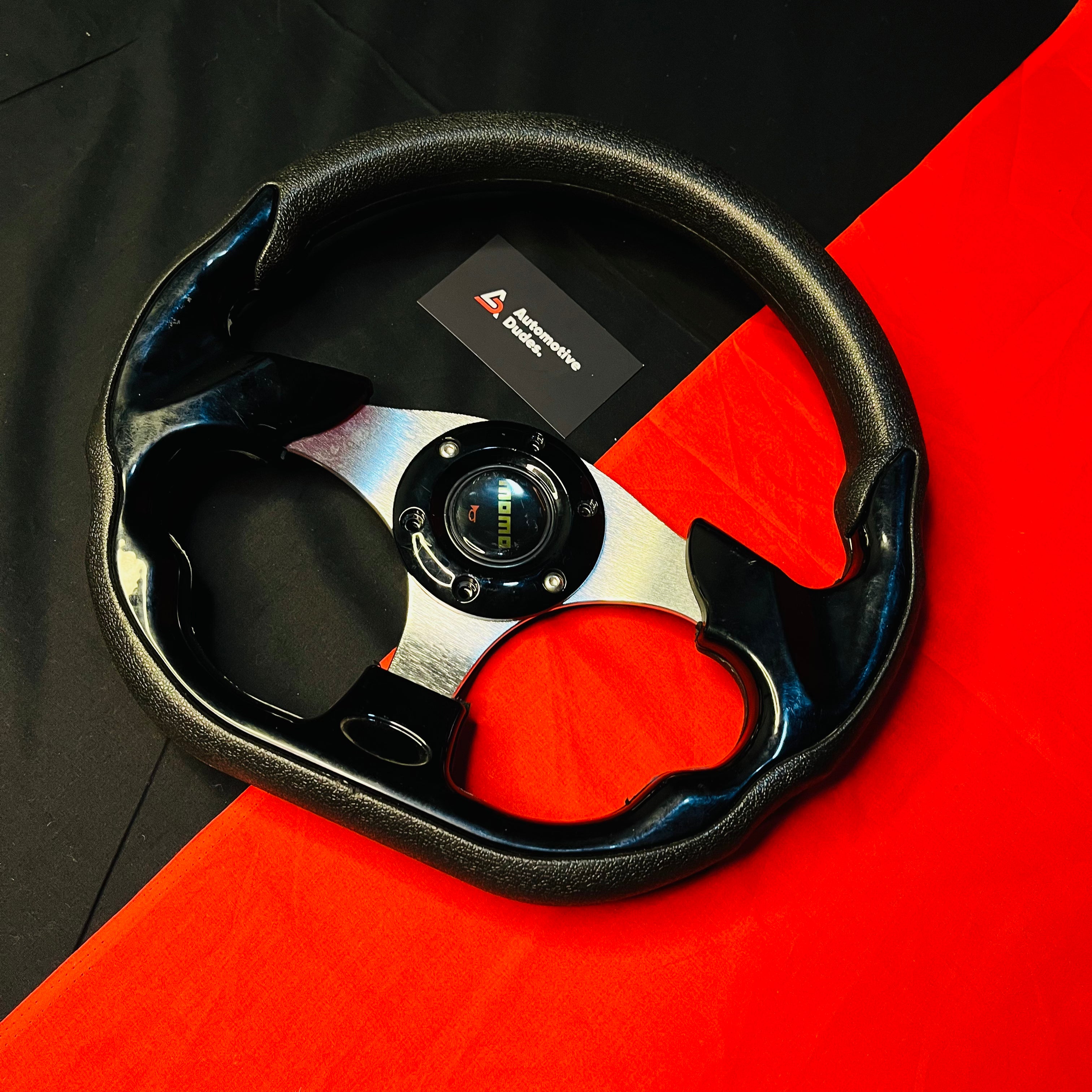 MOMO 12 Inch D-Shaped Universal Steering Wheel