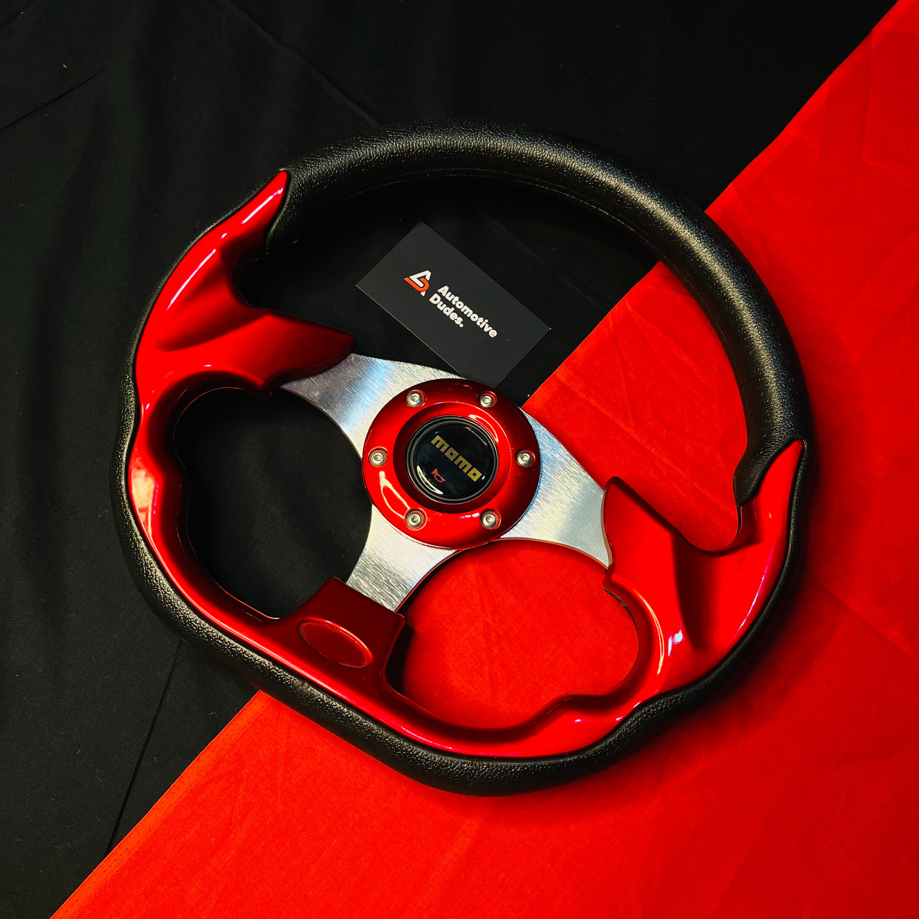 MOMO 12 Inch D-Shaped Universal Steering Wheel