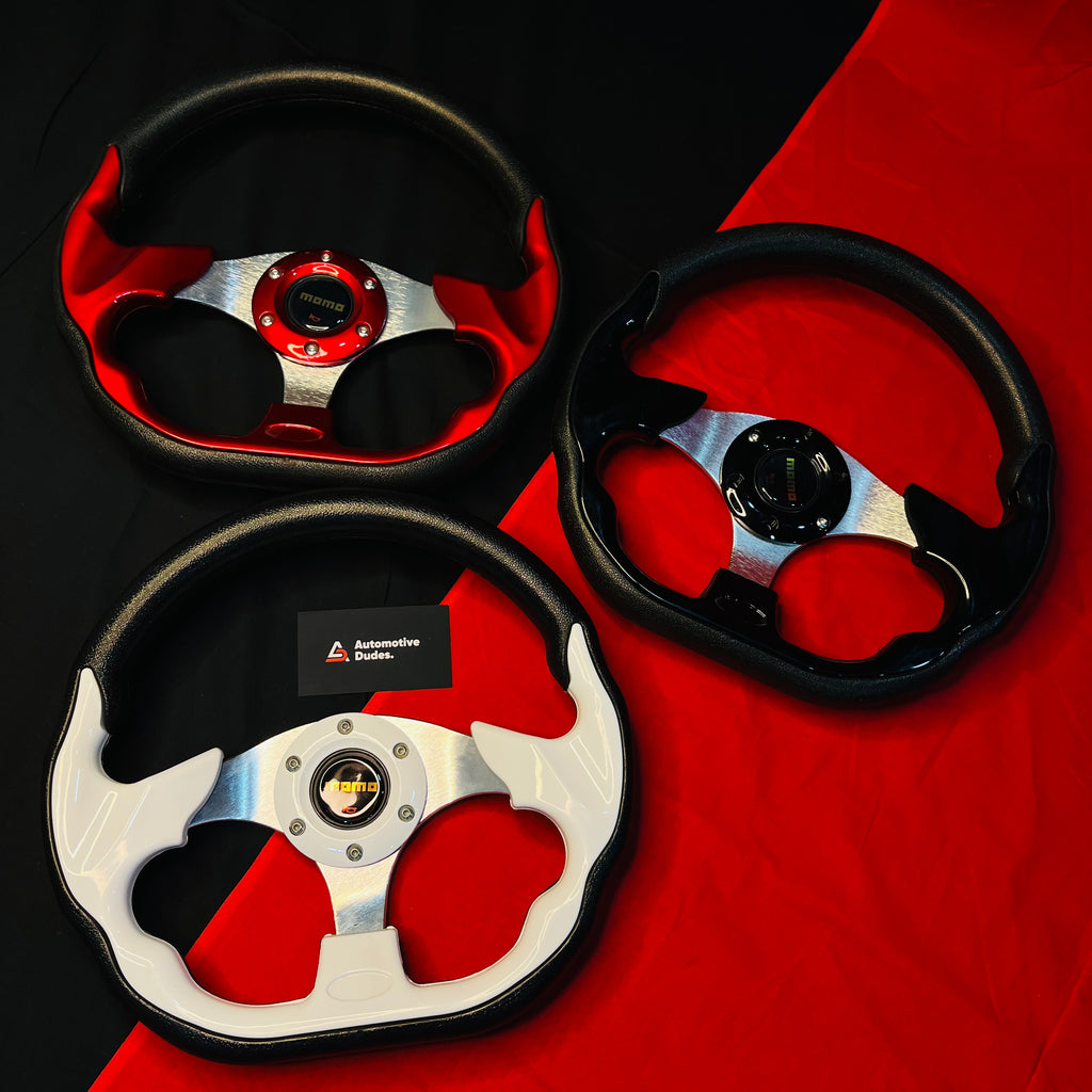 MOMO 12 Inch D-Shaped Universal Steering Wheel
