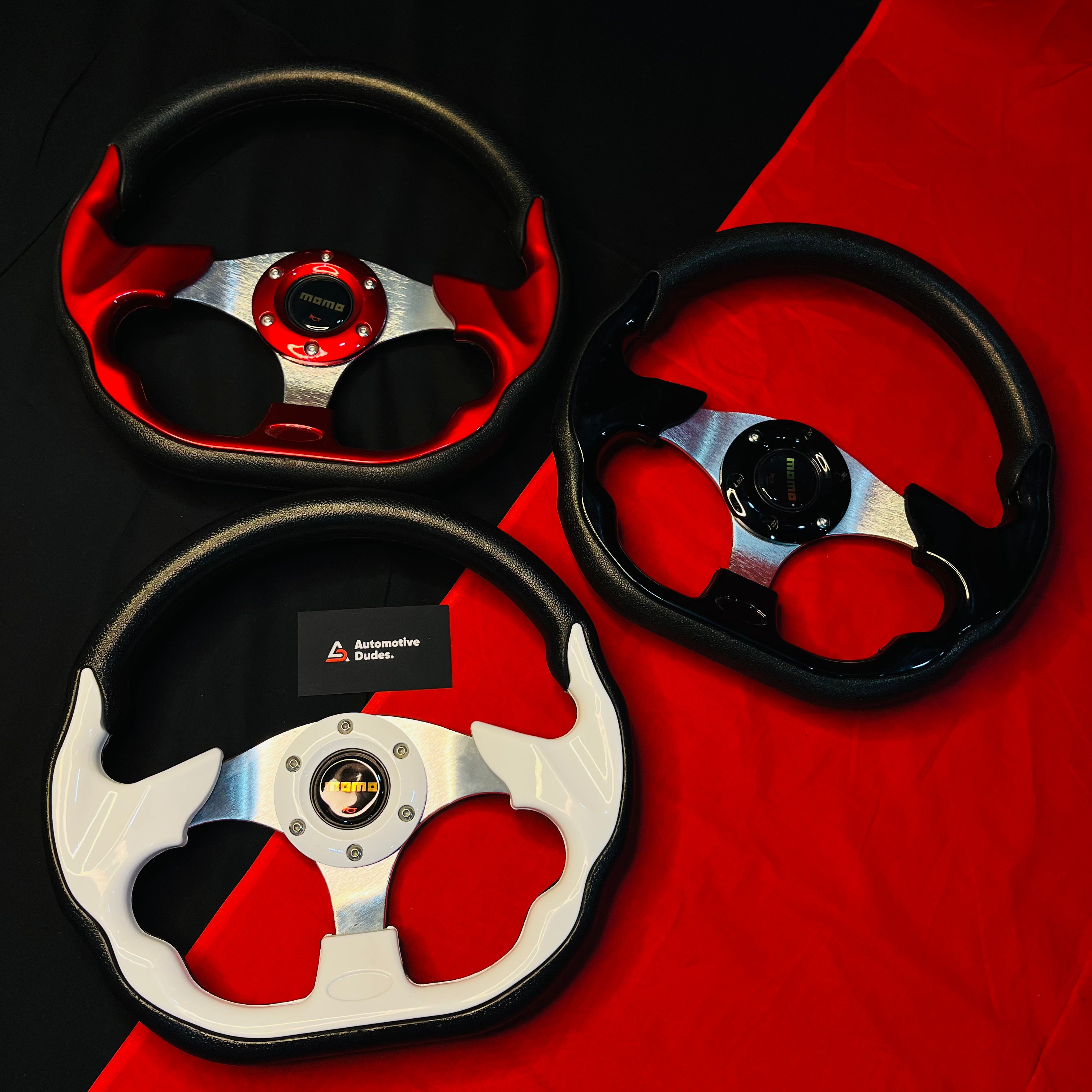 MOMO 12 Inch D-Shaped Universal Steering Wheel