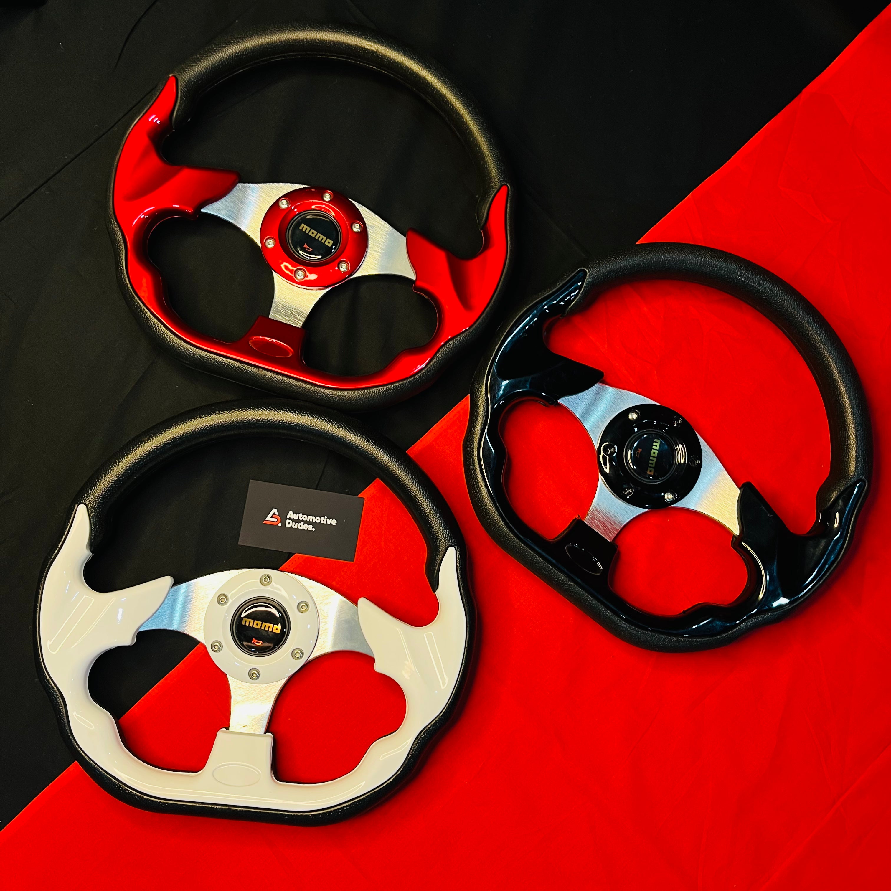 MOMO 12 Inch D-Shaped Universal Steering Wheel