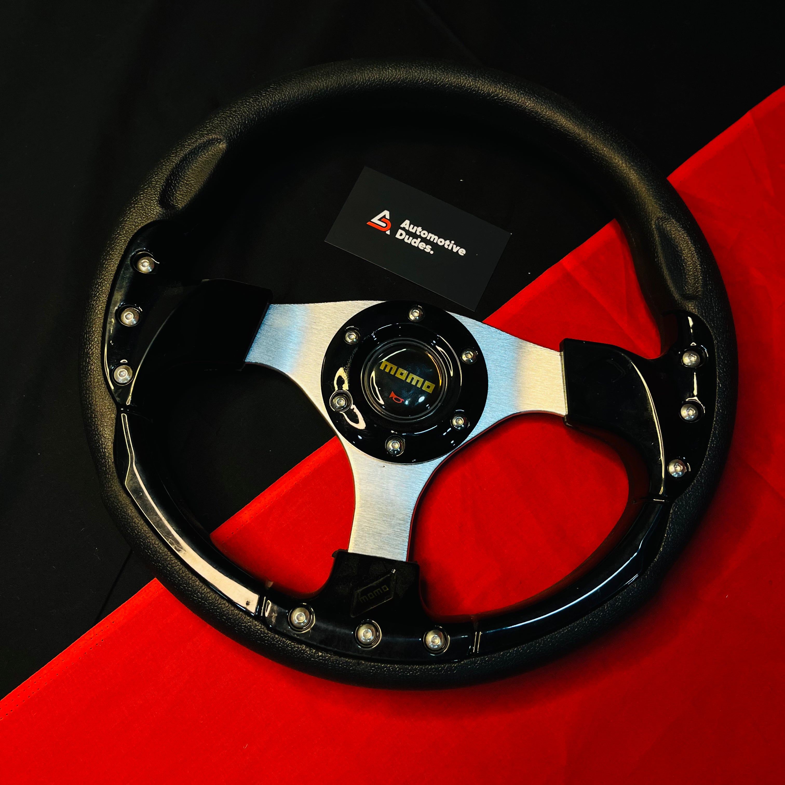 MOMO 12 Inch Round Universal Steering Wheel