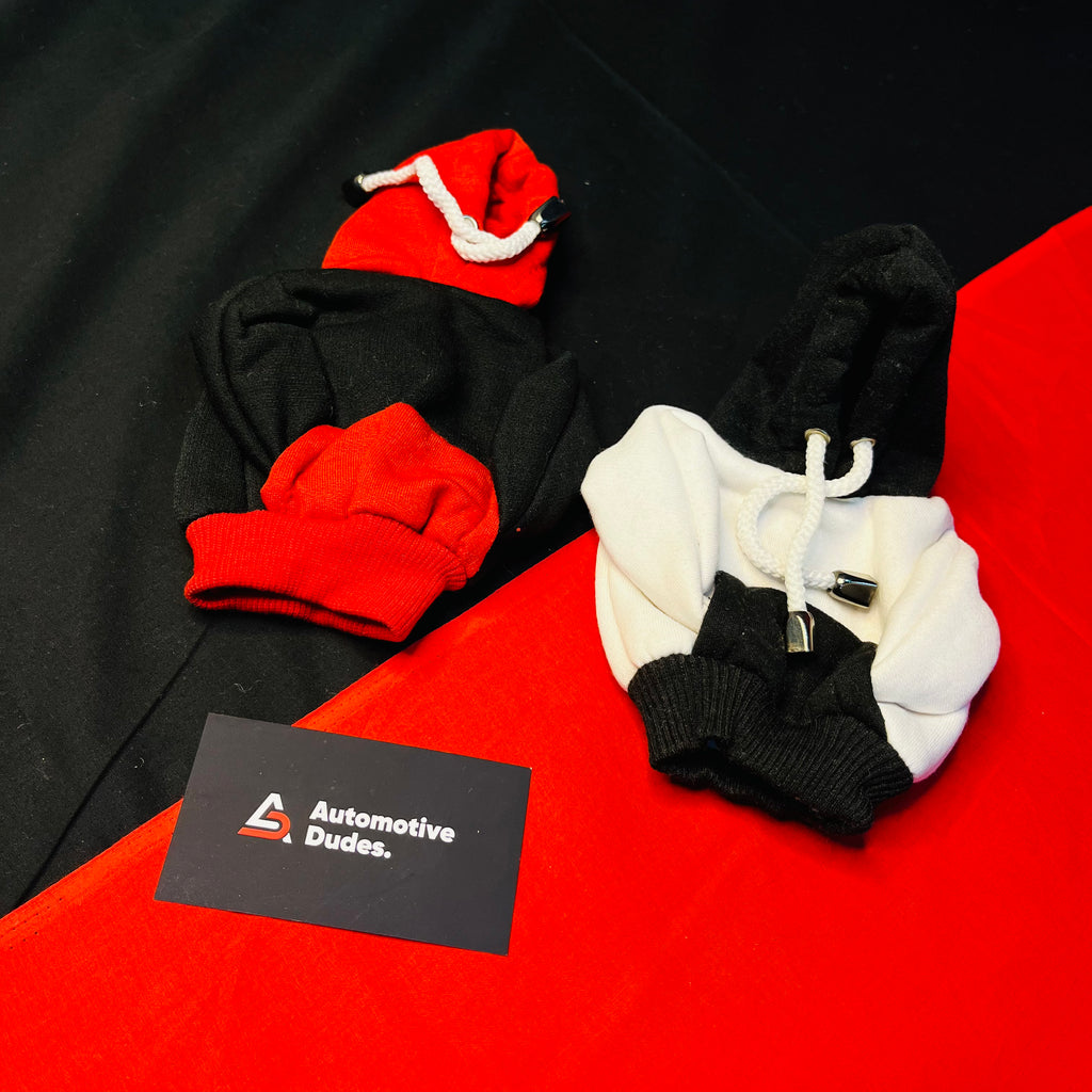 Hoodie style gear knob