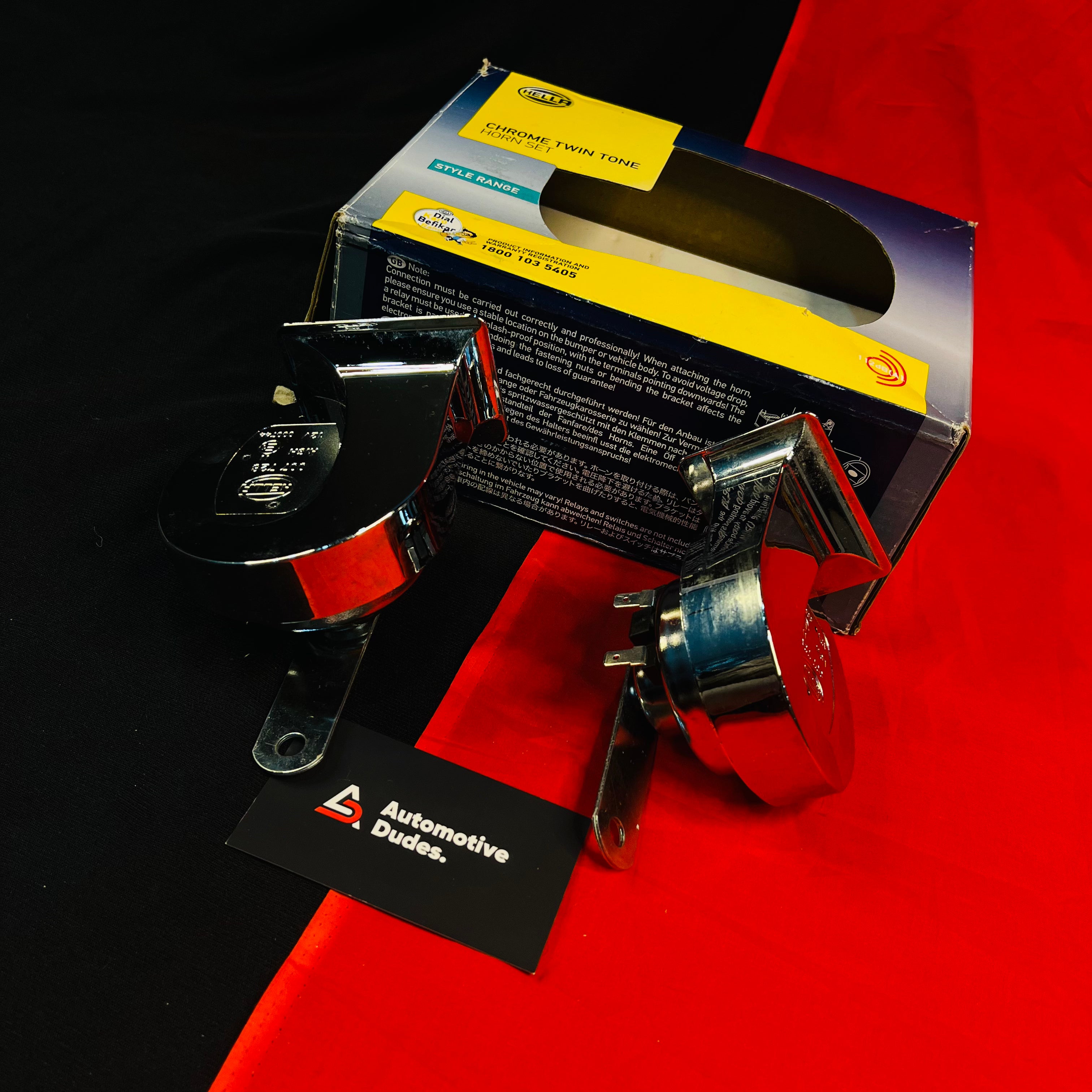 Hella Chrome Trumpet Horn Set