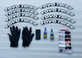 Tyre Stickers for car with kit (Set of 8)