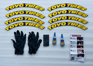 Tyre Stickers Set Of 8 