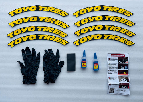Tyre Stickers Set Of 8 