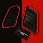 Gloss Black ABS Hood Scoop Set | Universal Fit | 2-Piece Kit