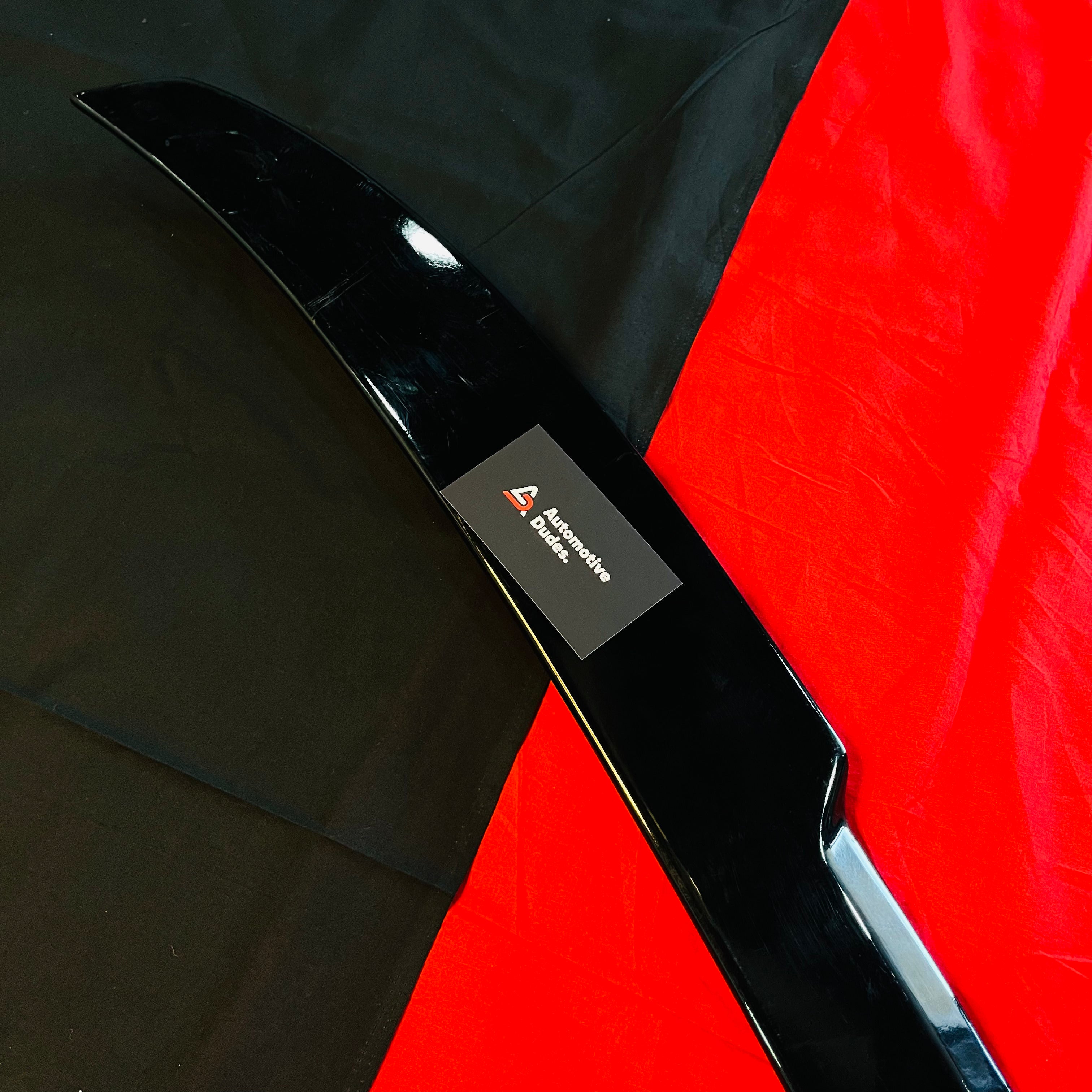Black car spoiler